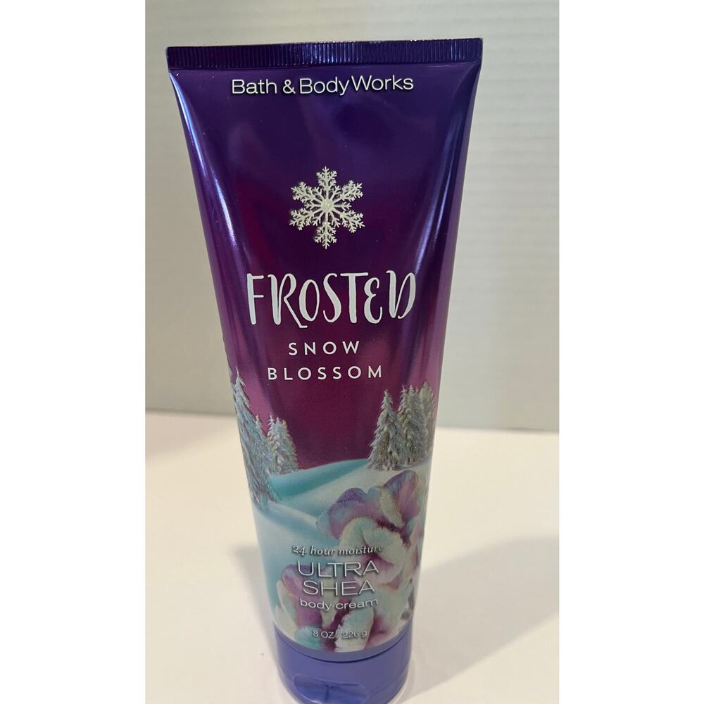 NEW Bath & Body Works Frosted Snow‎ Blossom Body Cream 24 Hour Moisture 8 oz.